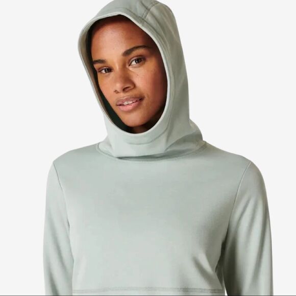 Sweaty Betty Galvanise Running Hoodie in Mirage Green, NWT - Picture 2 of 15
